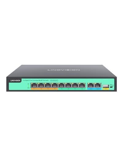 Amazon.co.jp: LINOVISION 8 ポート フル ギガビット PoE++